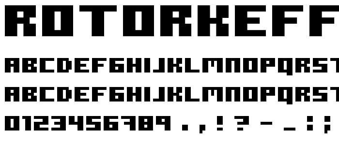 ROTORkeff Bold font